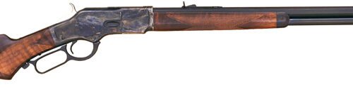 CIMARRON 1873 DELUXE 357/38 - 24" OCTAGON CC/BLUED PG WALNUT