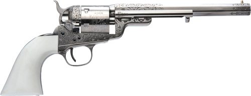 CIMARRON 1851RM WB HICKOK - 38SPL 7.5" FS NICKEL ENGRAVED