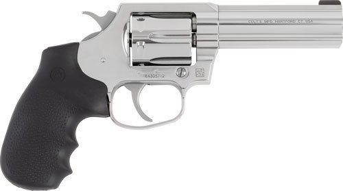 COLT COBRA 38SPL+P FS 4" 6RD - STAINLESS RUBBER GRIPS