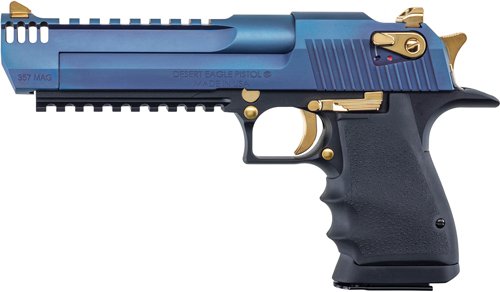 GDE357L6CBG_LEFT.jpg DESERT EAGLE L6 SERIES 357MAG - 6" BLACK CARBO BLUE & PIC RAIL