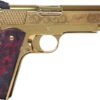 GEAGLENOBLEEX_1.jpg IVER JOHNSON EAGLE NOBLE WP - 1911 45ACP 8RD GOLD/EX. WOOD