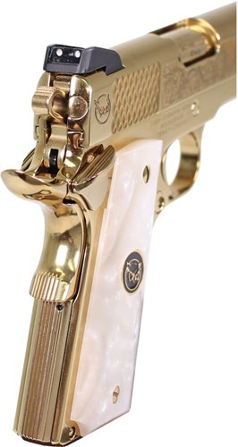 IVER JOHNSON EAGLE NOBLE WP - 1911 45ACP 8RD ENGRAVED GOLD