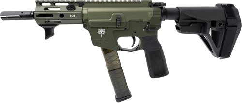 GFX9P4EODG_LEFT FREEDOM ORDNANCE FX9 ELITE - PISTOL 4.5" 31RD SBA5 BRACE