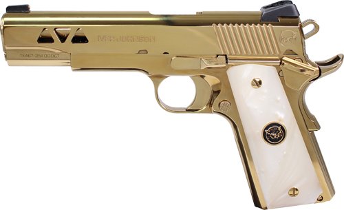 IVER JOHNSON GOLDEN EAGLE - 1911 45ACP 8RD POLISHED GOLD