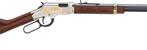 HENRY H4 GOD BLESS AMERICA - 22S/L/LR 20" OCTAGON ENGRAVED
