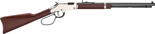 GH004SL.jpg HENRY H4 GOLDENBOY SILVER 22LR - 20" OCTAGON WALNUT LARGE LOOP