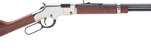 HENRY H4 GOLDENBOY SILVER - 22S/L/LR 20" OCTAGON WALNUT