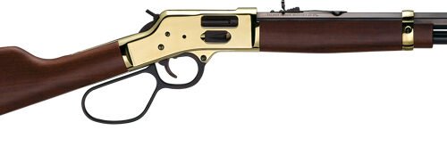 HENRY H6 BIG BOY BRASS 45LC - SIDE GATE 16.5" OCTAGON WALNUT