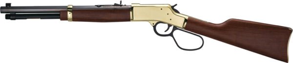 HENRY H6 BIG BOY BRASS 45LC - SIDE GATE 16.5" OCTAGON WALNUT