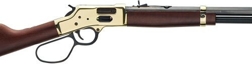 HENRY H6 BIG BOY BRASS 357/38 - SIDE GATE 20" LARGE LOOP WLNT