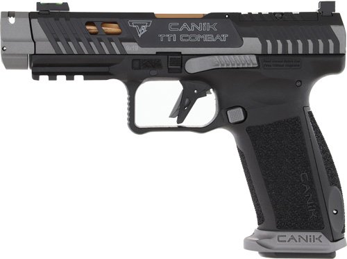 CANIK TTI COMBAT 9MM 4.6" BBL - OR FS 2-18RD MAGS COMBAT SMOKE