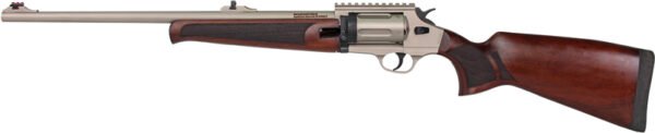 GIJ1000SN_LEFT IVER JOHNSON 1000 410 3" 20" - REVOLVER SHOTGUN NICKEL WALNUT
