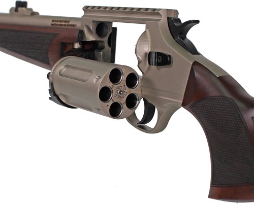 GIJ1000SN_RECEIVER IVER JOHNSON 1000 410 3" 20" - REVOLVER SHOTGUN NICKEL WALNUT