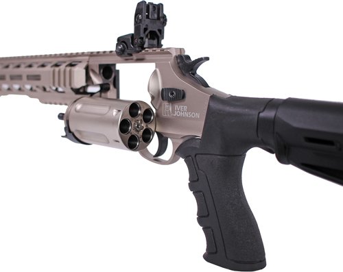 GIJ1000TSN_RECEIVER IVER JOHNSON 1000 410 3" 18.5" - REVOLVER SHOTGUN TACT. NICKEL