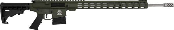 GL10243SSODG.jpg GLFA AR10 RIFLE 243 WIN - 24" S/S BBL 5-SHOT OD GREEN