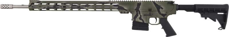 GLFA AR10 RIFLE 243 WIN - 24" S/S BBL 5-RD PURSUIT GRN
