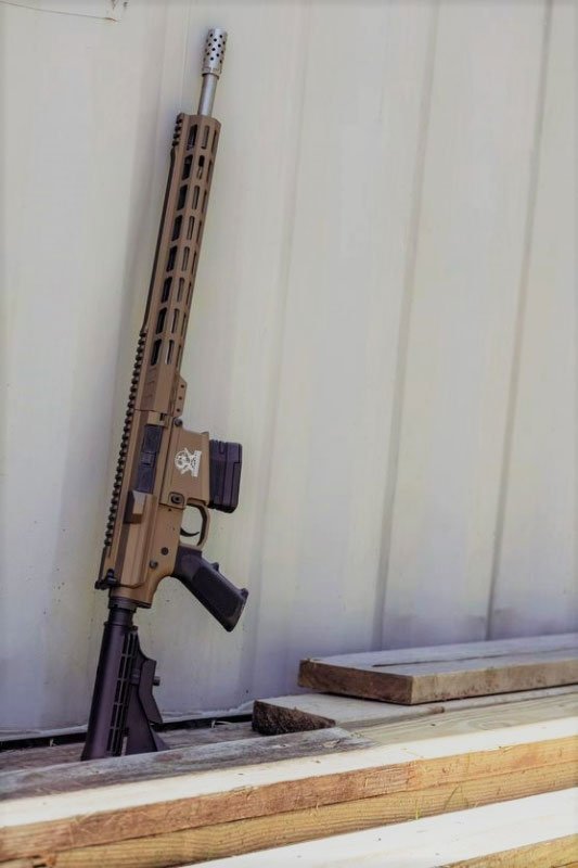 GL10308SSBRZ_LEANING-UP.jpg GLFA AR10 RIFLE 308 WIN - 18" S/S BBL 10-SHOT BRONZE