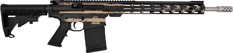 GL10308SSFDST GLFA AR10 RIFLE 308 WIN - 18" S/S BBL DESERT FLAG 10-RDS