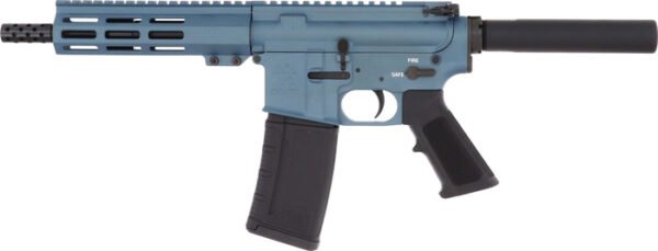 GLFA AR15 PISTOL 223 WYLDE - 7.5" NITRIDE BARREL BLUE
