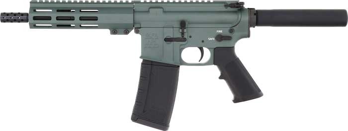 GLFA AR15 PISTOL 223 WYLDE - 7.5" NITRIDE BBL CHARCOAL GRN