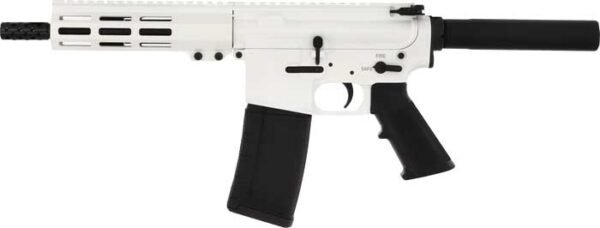 GLFA AR15 PISTOL 223 WYLDE - 7.5" NITRIDE BBL WHITE