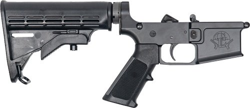 GLFA LOWER GROUP AR-15 5.56MM - W/ADJUSTABLE STOCK BLACK