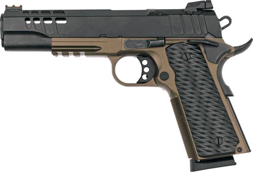 GL191145FSSBRZ_1.jpg GLFA 1911 PISTOL 45ACP 5" FS - BLACK SLIDE BRONZE FRAME