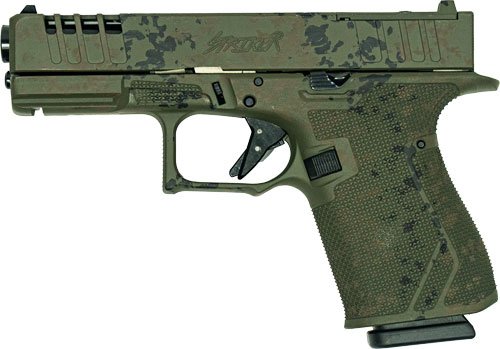 GL19LGRNBUNDLE_LEFT.jpg GLFA 19 STRIKER 9MM BUNDLE - W/ 3 KNIVES LICHEN GREEN