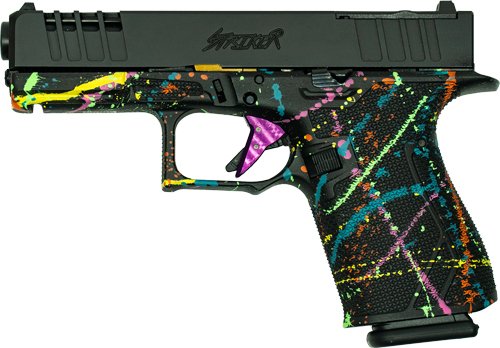 GLFA 19 STRIKER 9MM 4" 15 SHOT - BLK SLIDE SPLATTER BLACK FRAME
