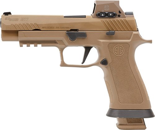 SIG M17 X SERIES RX 9MM 4.7" - (3)21RD ROMEOM17 COYOTE X-GRIP