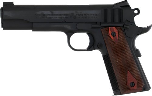 COLT GOVERNMENT 1911 45ACP 5" - 8RD BLUED ROSEWOOD SERIES 70