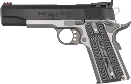 COLT GOLD CUP LITE 38 SUPER - TWO-TONE RED FIBER OPTIC G10