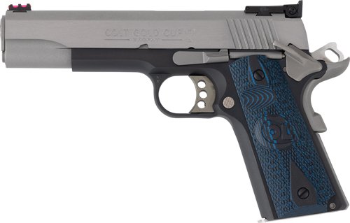 COLT GOLD CUP LITE 45ACP 5" - 8RD TWO TONE BLUE G10 GRIPS