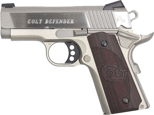 COLT DEFENDER 45ACP 3" 7RD - MATTE STAINLESS G10 GRIPS