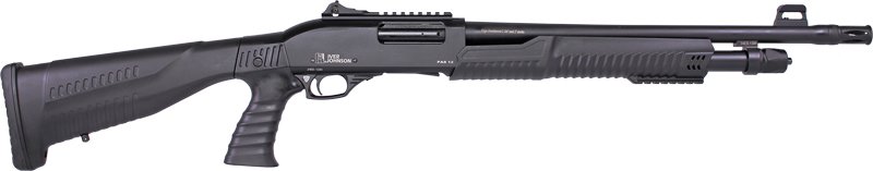 IVER JOHNSON PUMP 12GA 3" 18" - CYL BLUED QD PISTOL GRIP STOCK