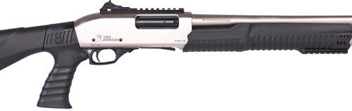 IVER JOHNSON PUMP 12GA 3" 18" - NICKEL QD PISTOL GRIP STOCK