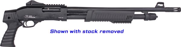 GPAS20PG_NO-STOCK_1 IVER JOHNSON PUMP 20GA 3" 18" - PISTOL GRIP STOCK