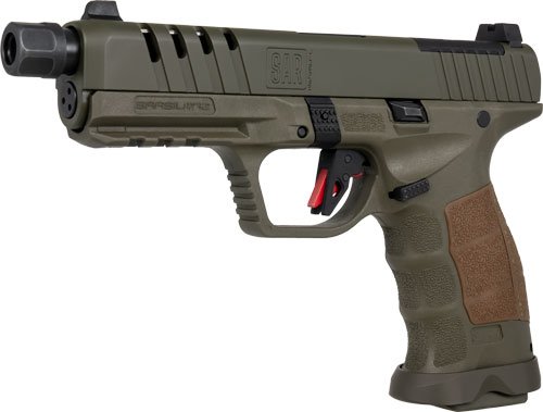 SAR USA SAR9 SOCOM 9MM - 5.2" BBL 17/21 RD MAG SF GREEN