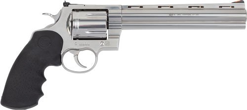 COLT ANACONDA 44MAG 8" 6RD - STAINLESS RUBBER GRIPS