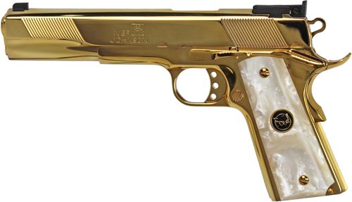 IVER JOHNSON EAGLE XL - 45ACP 6" 24K GOLD WHITE PEARL