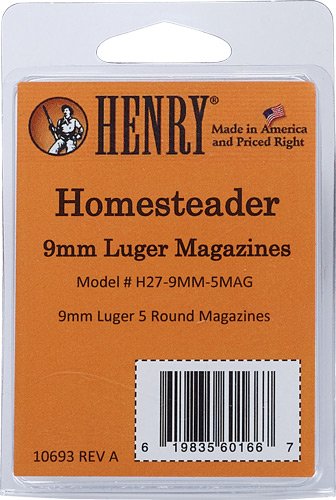 H279MM5MAG_PKG-BACK.jpg HENRY MAGAZINE 5RD - FOR HENRY HOMESTEADER 9MM