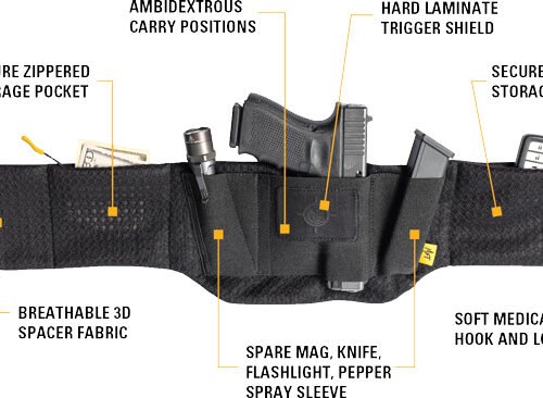 MFT BELLY BAND HOLSTER - FIT 26" TO 52" WAIST SIZE