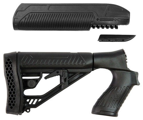 ADAPTIVE TACTICAL FOREARM/STK - MBERG 500/590/88 12GA BLACK