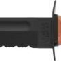 KA-BAR FIGHTING/UTILITY KNIFE - 7" SRRTD W/LTHR SHTH US ARMY