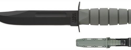 KA-BAR FIGHTING/UTILITY KNIFE - 7" W/PLASTIC SHEATH F-GREEN