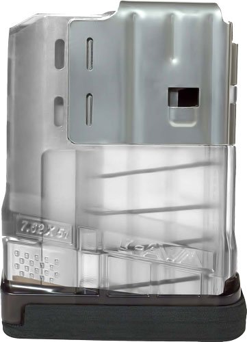 L710CLR.jpg LANCER MAGAZINE L7AWM SR-25 - 7.62X51 10RD TRANSLUCENT CLEAR