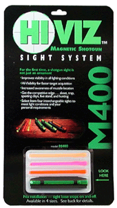 M400.gif HIVIZ M400 SHOTGUN FRONT SIGHT - MAGNETIC FOR .328-.437" RIBS