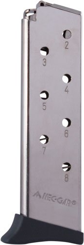 MEC-GAR MAGAZINE BERSA THUNDER - 380ACP 8RD FINGER REST NICKEL