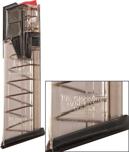 OMGGLK17_PROFILE_CLOSE-UP.jpg ETS MAGAZINE OMEGA GLOCK 17/19 - 9MM 17RD TRANS POLY 17/19/19X