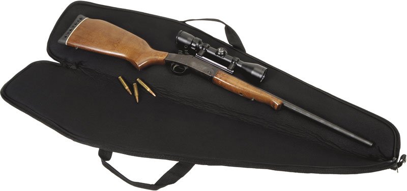 US PEACEKEEPER CASE 48" SCOPED - BLACK DOUBLE ZIPPER